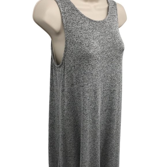Old Navy Womens Gray Space Dye Stretch Knit Swing Sleeveless Tank Dress Size XS - Picture 2 of 8